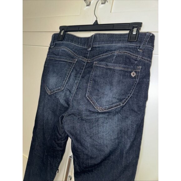Democracy Jeans Womens Size 10 Blue Dark wash Skinny ankle Ab Technology - Picture 9 of 12
